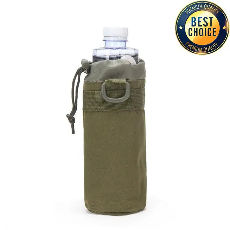 Hunting Water Bottle Pouch Outdoor Molle Kettle Pouch Holder Camping Hiking Cycling Bottle Bag Drawstring Multifunction Bottle